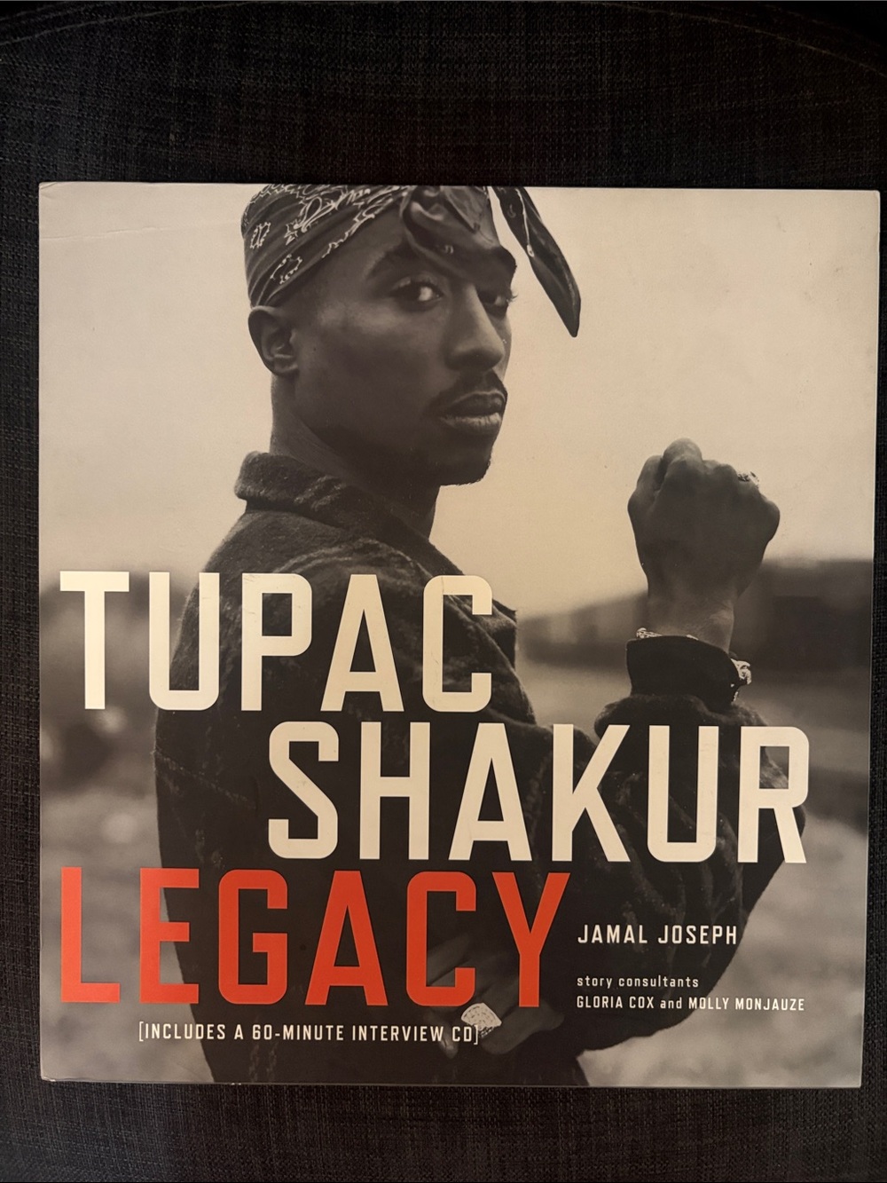 Tupac Shakur Legacy Hardcover Book - Black, White & Red